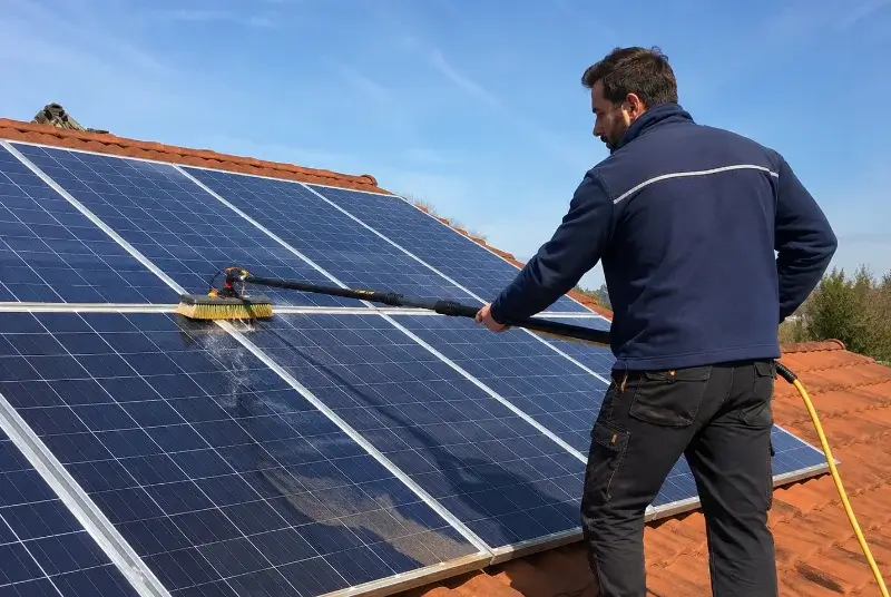 Nettoyage et entretien de panneaux solaires à Jujols